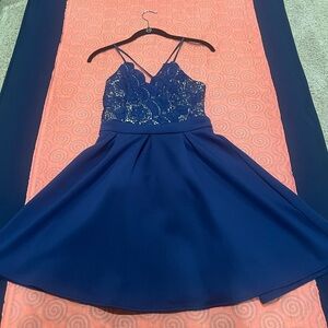 Elegant Blue ladies Dress